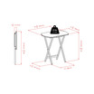 Cade 2-Piece Wood Oversize Snack Table Set