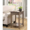 American Heritage 1 Drawer End Table with Shelf