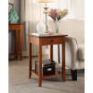 American Heritage 1 Drawer End Table with Shelf