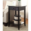 American Heritage 1 Drawer End Table with Shelf