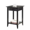 American Heritage 1 Drawer End Table with Shelf