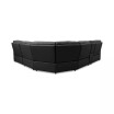 Danvors 6-Pc. Leather Sectional Sofa with 3 Power Recliners, Power Headrests, Console, and USB Power Outlet