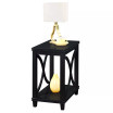 Florence Chairside End Table with Shelf