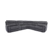 Hutchenson 6-Pc. Fabric Sectional with 2 Power Recliners, Power Headrests and Console with USB