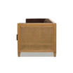 Georgia 81" Cane Rattan Tuxedo Sofa