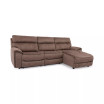 Hutchenson 3-Pc. Fabric Chaise Sectional with Power Recliner and Power Headrest