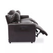 Danvors 3-Pc. Leather Sectional Sofa with 2 Power Recliners and Power Headrests