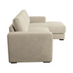 Elizabeth 85" Stain-Resistant Fabric Reversible Sofa Chaise Sectional