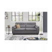 White Label Croydon 81" Leather Sofa
