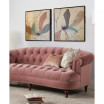 La Rosa 84" Victorian Chesterfield Tufted Sofa