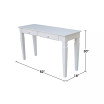 Java Console Table with 2 Drawers