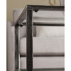 Brookford Metal and Glass Rectangular Open Shelf Cocktail Table