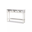 Garvey French Provincial Finished Wood 3-Drawer Entryway Console Table