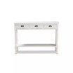 Garvey French Provincial Finished Wood 3-Drawer Entryway Console Table