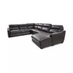 Gabrine 6-Pc. Leather Sectional with 3 Power Headrests and Chaise