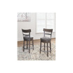 Caitbrook Upholstery Swivel Barstool