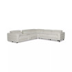 Silvanah 6-Pc. "L" Leather Sectional with 3 Power Recliners and Console
