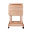 Brienda 5-Piece Wood Flip Top Snack Table Set