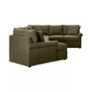 Wrenley 170" 3-Pc. Fabric Sectional Full Sleeper Cuddler Chaise Sofa