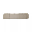 Wrenley 170" 3-Pc. Fabric Sectional Full Sleeper Cuddler Chaise Sofa