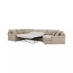 Wrenley 170" 3-Pc. Fabric Sectional Full Sleeper Cuddler Chaise Sofa