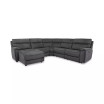 Hutchenson 5-Pc. Fabric Chaise Sectional with 2 Power Recliners
