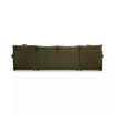 Wrenley 134" 3-Pc. Fabric Sectional Chaise Sleeper Sofa