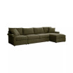 Wrenley 134" 3-Pc. Fabric Sectional Chaise Sleeper Sofa