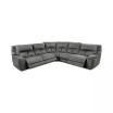 Terrine 5-Pc. Fabric Sectional with 3 Power Motion Recliners