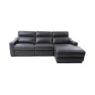 Gabrine 3-Pc. Leather Sectional with 2 Power Headrests & Chaise
