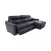 Gabrine 3-Pc. Leather Sectional with 2 Power Headrests & Chaise