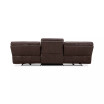 Binardo 118" 3 Pc Zero Gravity Leather Sectional with 2 Power Recliners