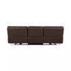 Binardo 118" 3 Pc Zero Gravity Leather Sectional with 2 Power Recliners