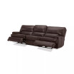 Binardo 118" 3 Pc Zero Gravity Leather Sectional with 2 Power Recliners