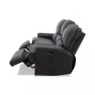 Binardo 118" 3 Pc Zero Gravity Leather Sectional with 2 Power Recliners