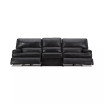 Binardo 118" 3 Pc Zero Gravity Leather Sectional with 2 Power Recliners