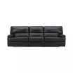Binardo 118" 3 Pc Zero Gravity Leather Sectional with 2 Power Recliners