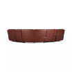 Thaniel 6-Pc. Leather Sectional with 3 Power Recliners and 1 USB Console