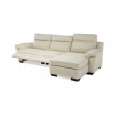 Julius II 3-Pc. Leather Chaise Sectional Sofa With 2 Power Recliners, Power Headrests And USB Power Outlet
