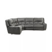 Terrine 4-Pc. Fabric Sectional with 2 Power Motion Recliners