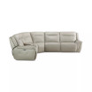 Lenardo 6-Pc. Leather Sectional with 3 Power Recliners and Console
