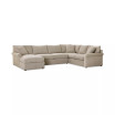 Wrenley 138" 3-Pc. Fabric Sectional Chaise Sofa