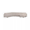Nevio 157" 6-Pc. Fabric Sectional Sofa with Chaise
