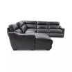 Gabrine 5-Pc. Leather Sectional with 2 Power Headrests and Chaise