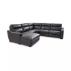 Gabrine 5-Pc. Leather Sectional with 2 Power Headrests and Chaise