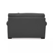 Astra 59" Roll Arm Fabric Chair Bed