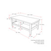 Hollywood Coffee Table with Drawers