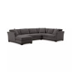 Elliot II 138" Fabric 3-Pc. Chaise Sectional