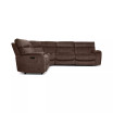 Hutchenson 5-Pc. Fabric Sectional with 2 Power Recliners, Power Headrests and Console