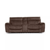 Hutchenson 3-Pc. Fabric Sectional with 2 Power Recliners, Power Headrests and Console